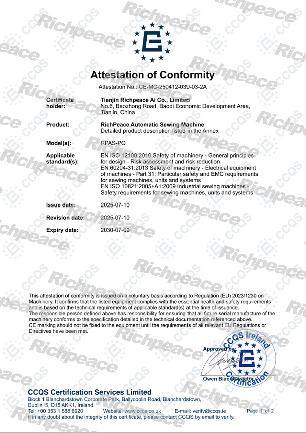 RPAS-PQ精密縫CE-MC-250412-039-03-2A